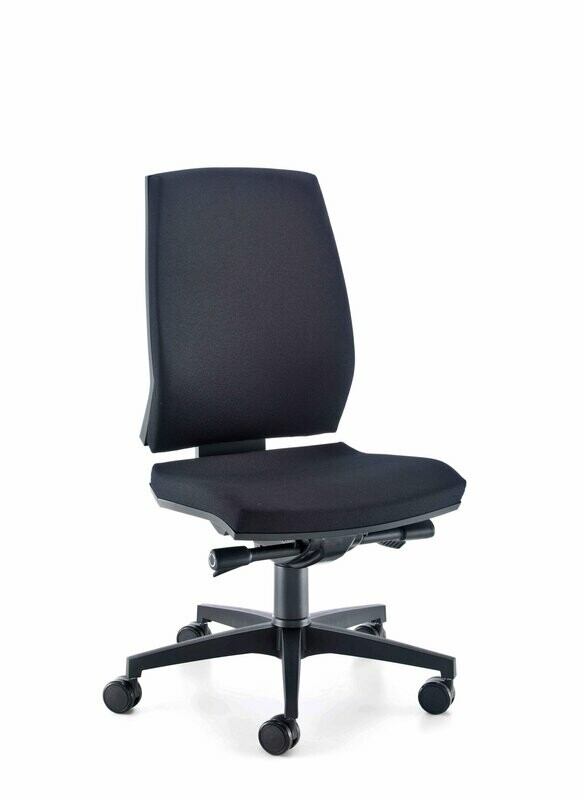 EDGE BLACK HIGH BACK, NO ARMS