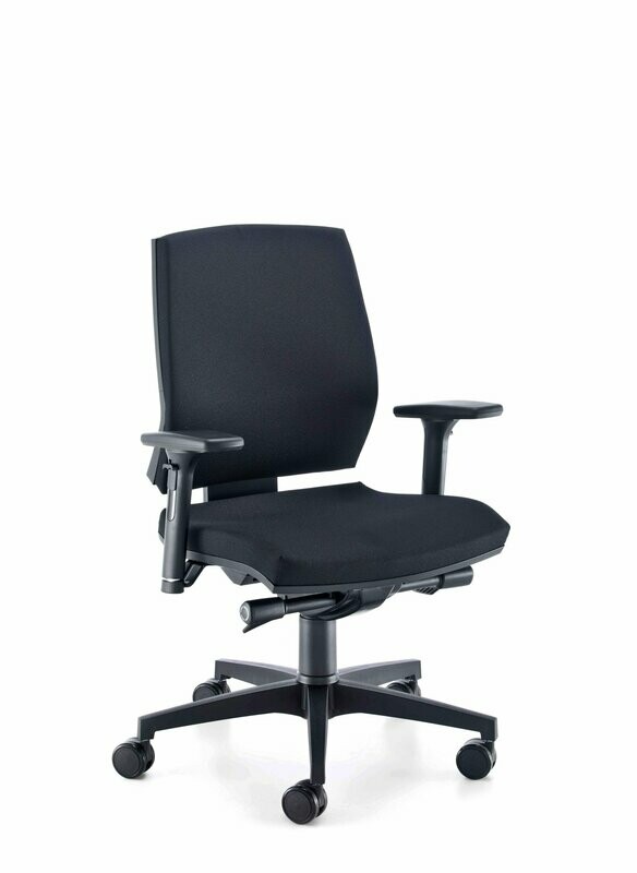 EDGE BLACK MEDIUM BACK, MULTI-FUNCTION ARMS