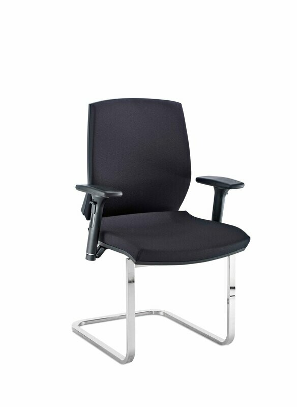 EDGE BLACK CANTILEVER ARMCHAIR