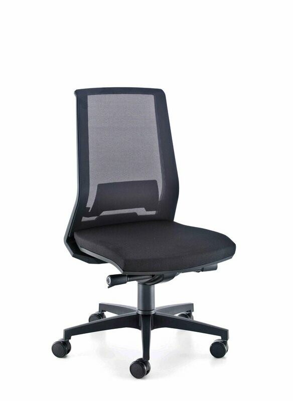 EDGE BLACK MESH HIGH BACK, NO ARMS