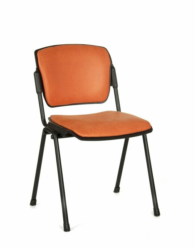 FLOW UPHOLSTERED, 4 LEG BLACK FRAME