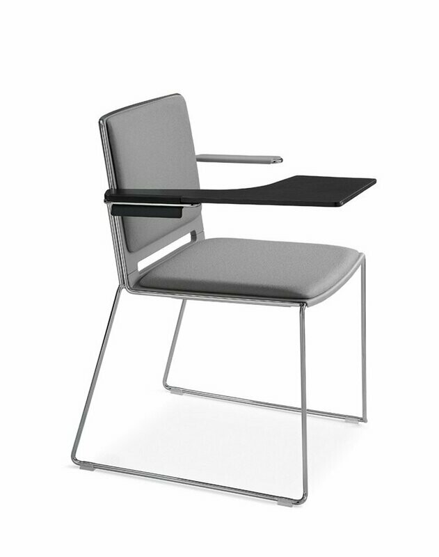 CHENCA SLED PADDED CHAIR, TABLET