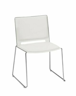 CHENCA SLED PADDED CHAIR, NO ARMS