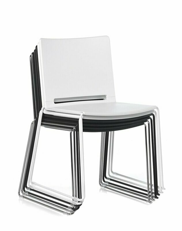 CHENCA SLED CHAIR, NO ARMS
