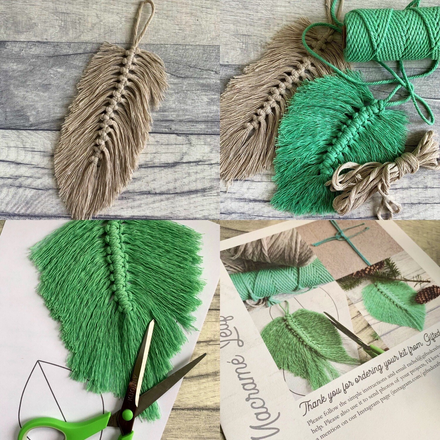 Indulgent Macrame Kit Subscription with Free Online Support