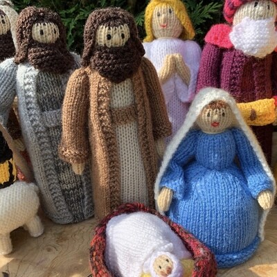 Knitted Nativity Set
