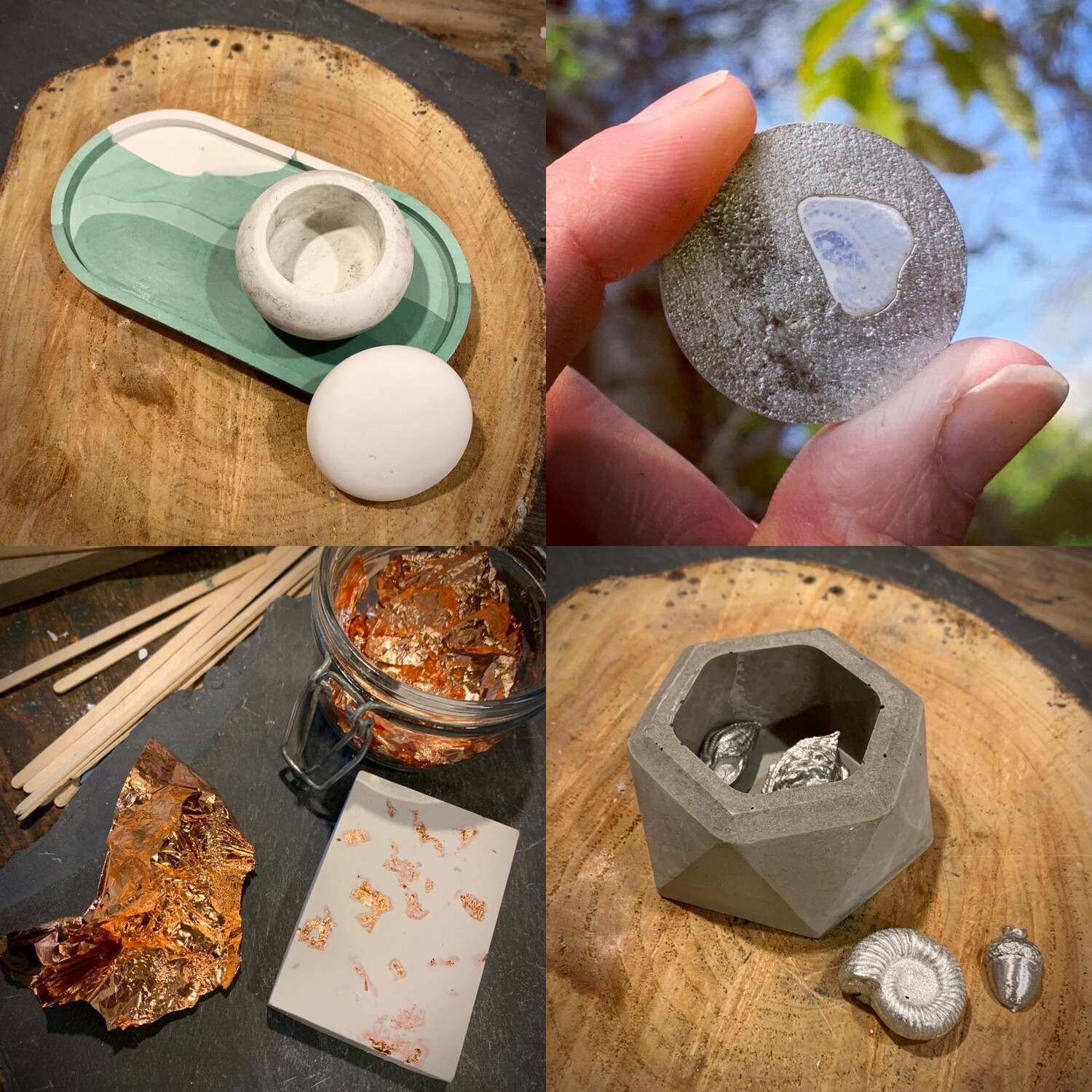 Casting - Eco Resin, Concrete &amp; Pewter - Beginner - 1 Day