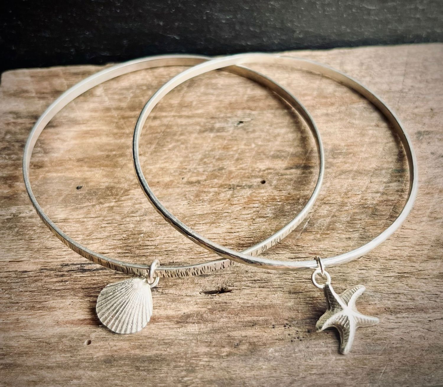 Silver Bangle with Personalised Silver Charm Workshop with Mel &amp; Rachel