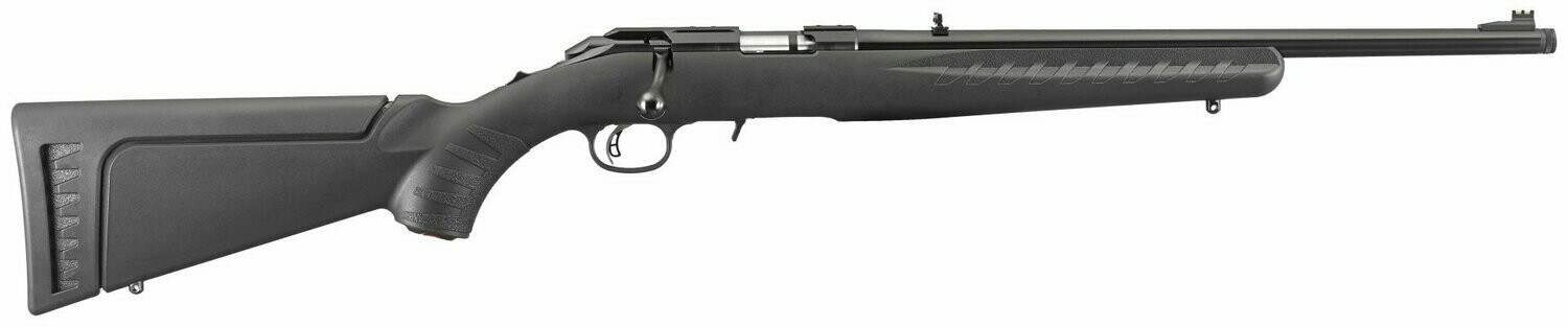 Carabine RUGER AMERICAN RIMFIRE 22LR 46cm FILETE 1/2-20 NOIRE