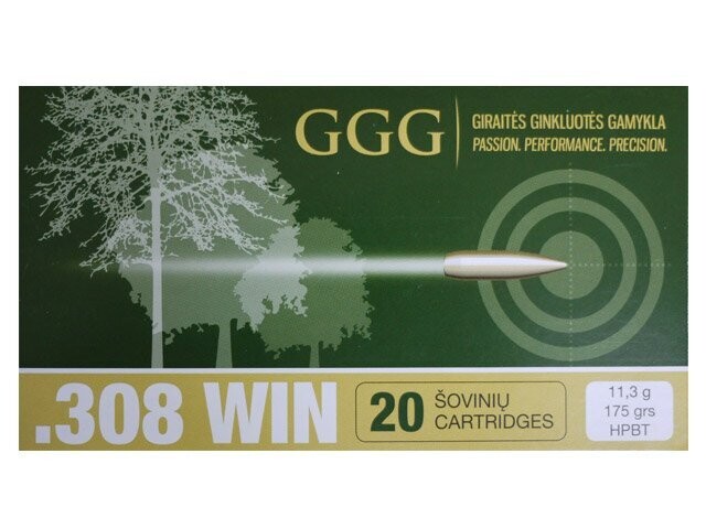 308 Win. HPBT Match 175gr - GGG Boite de 20