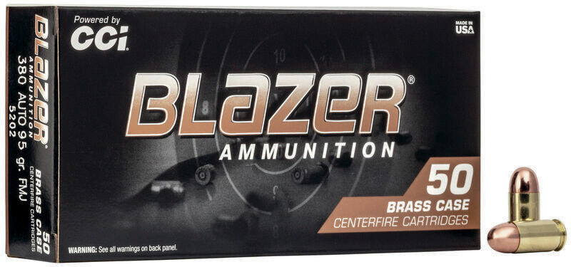 CCI BLAZER 9mm 124GR FMJ BLAZER BRASS