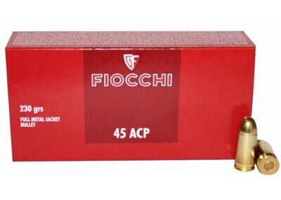 ​Cartouches Fiocchi Classique C/.45 ACP FMJ 230 Grains