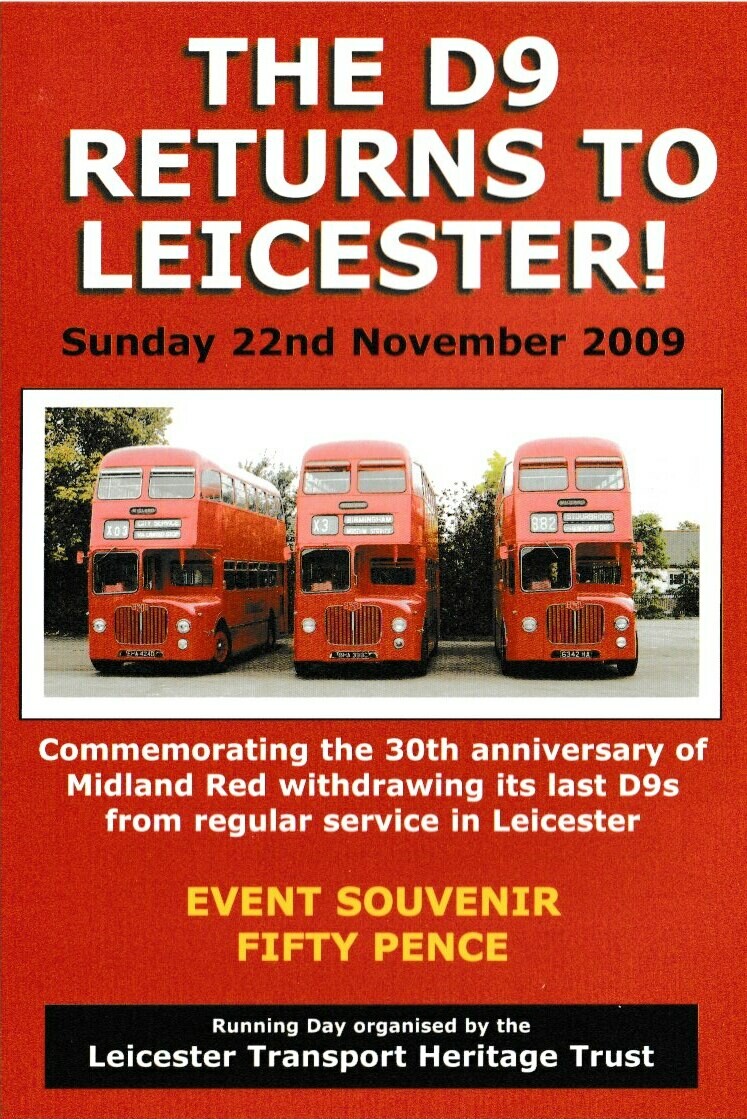 Midland Red D9 Souvenir programme from 2009
