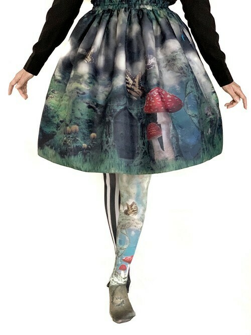 Invitation of mushroom Skirt : Dark night