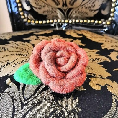 Rose brooch