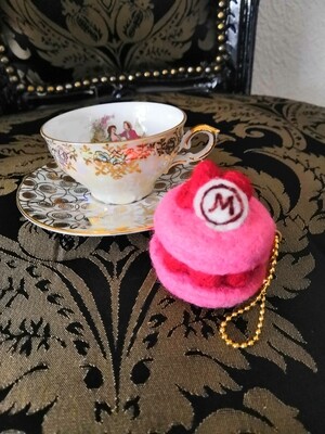 Rose Macaron charm