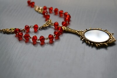 Red Mirror necklace