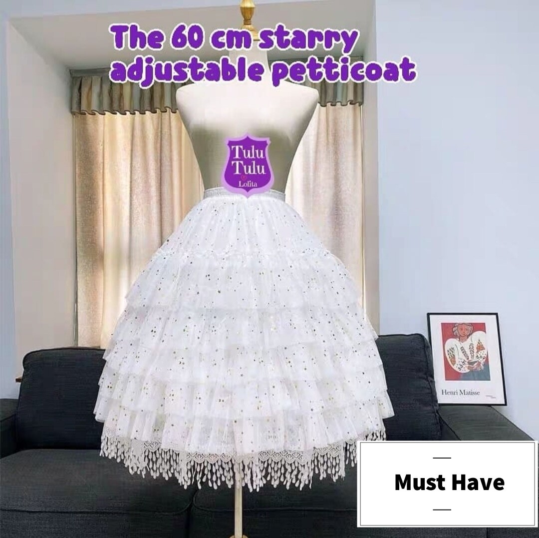 Starry adjustable petticoat
