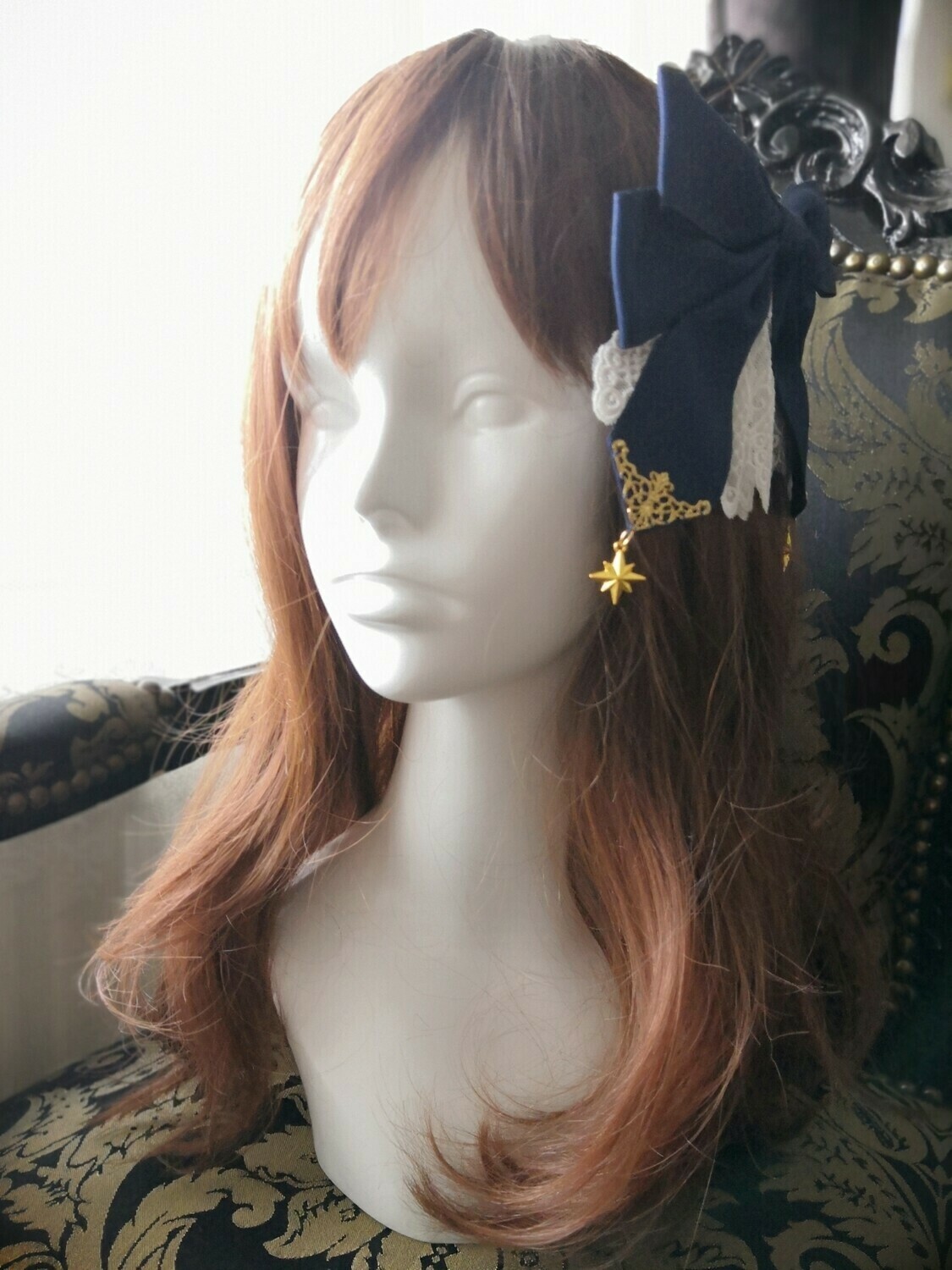 Ribbon hair accessory with star