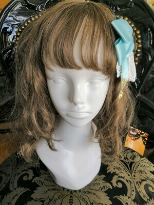 Ribbon hair accessory with tears drops