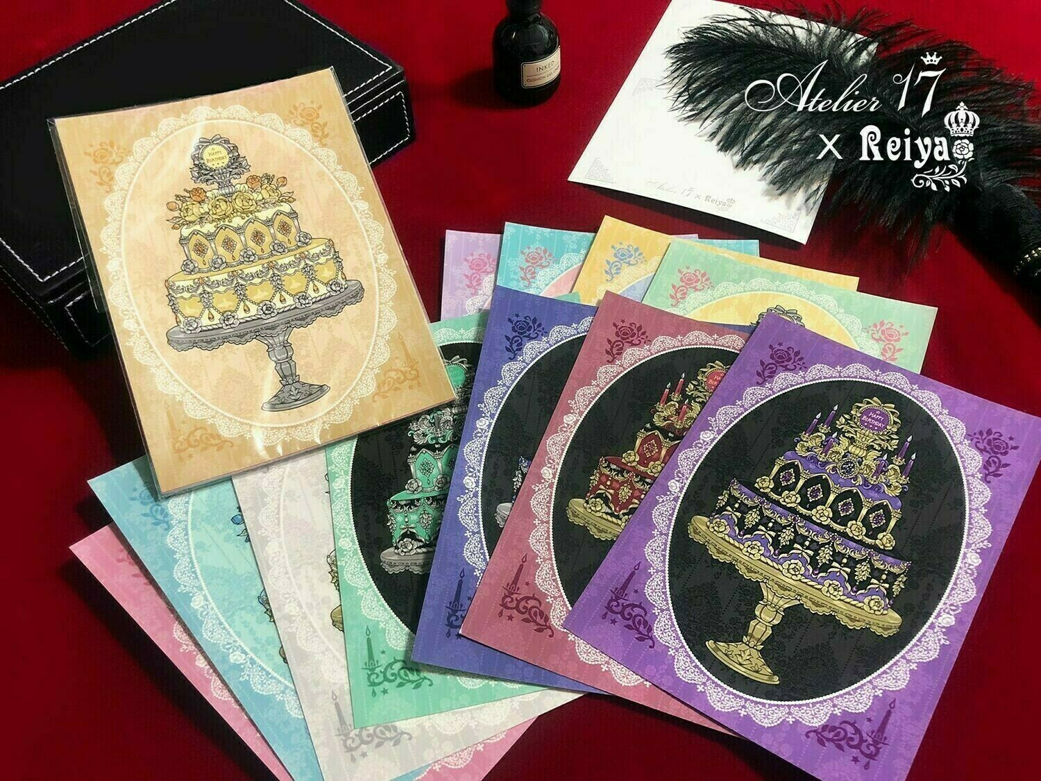 『The moon project』Happy birthday 10 post card set