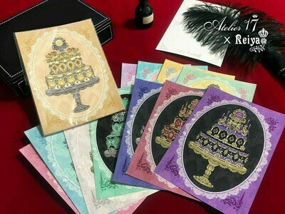 『The moon project』Happy birthday 10 post card set