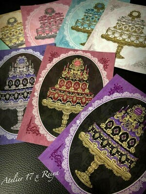『The moon project』Happy birthday 10 post card set