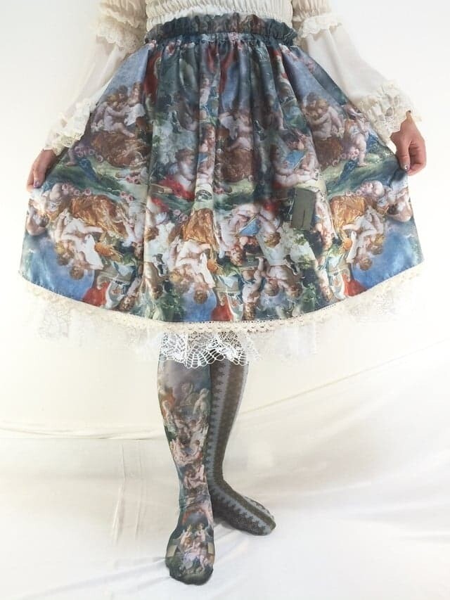 Angel learns skirt