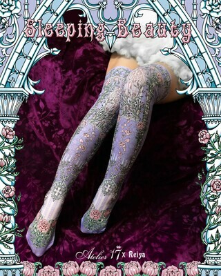 『Dark fairy tales』Sleeping beauty over knee high socks