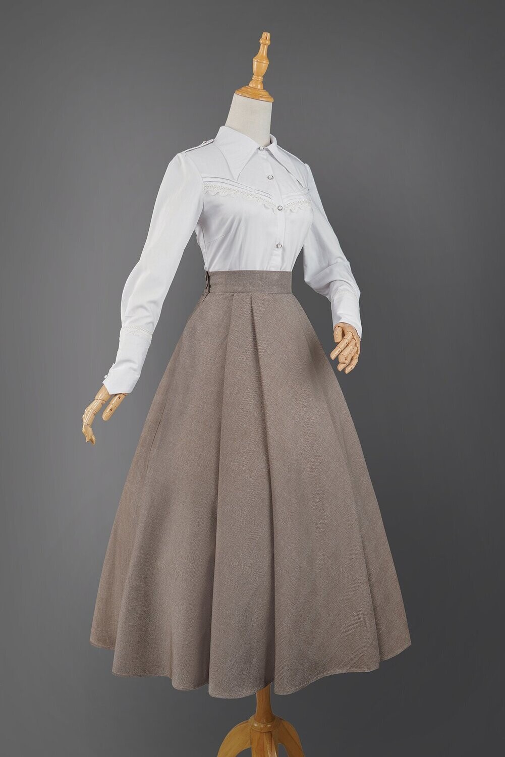 Pace Of the Wind Set skirt【Maxi】, Color: Mocha