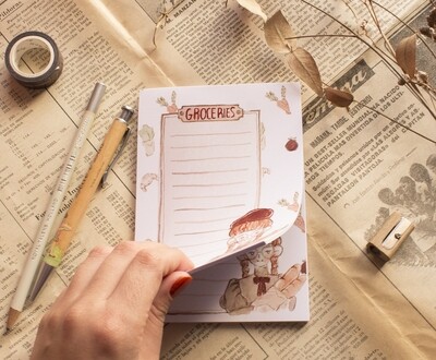 Bohème boulangerie Groceries list memopad