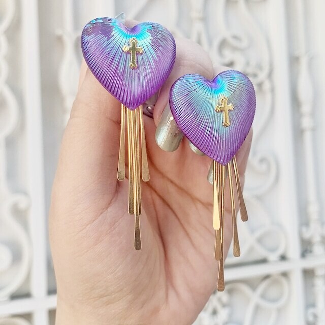 Morpho butterfly Piercing/earring