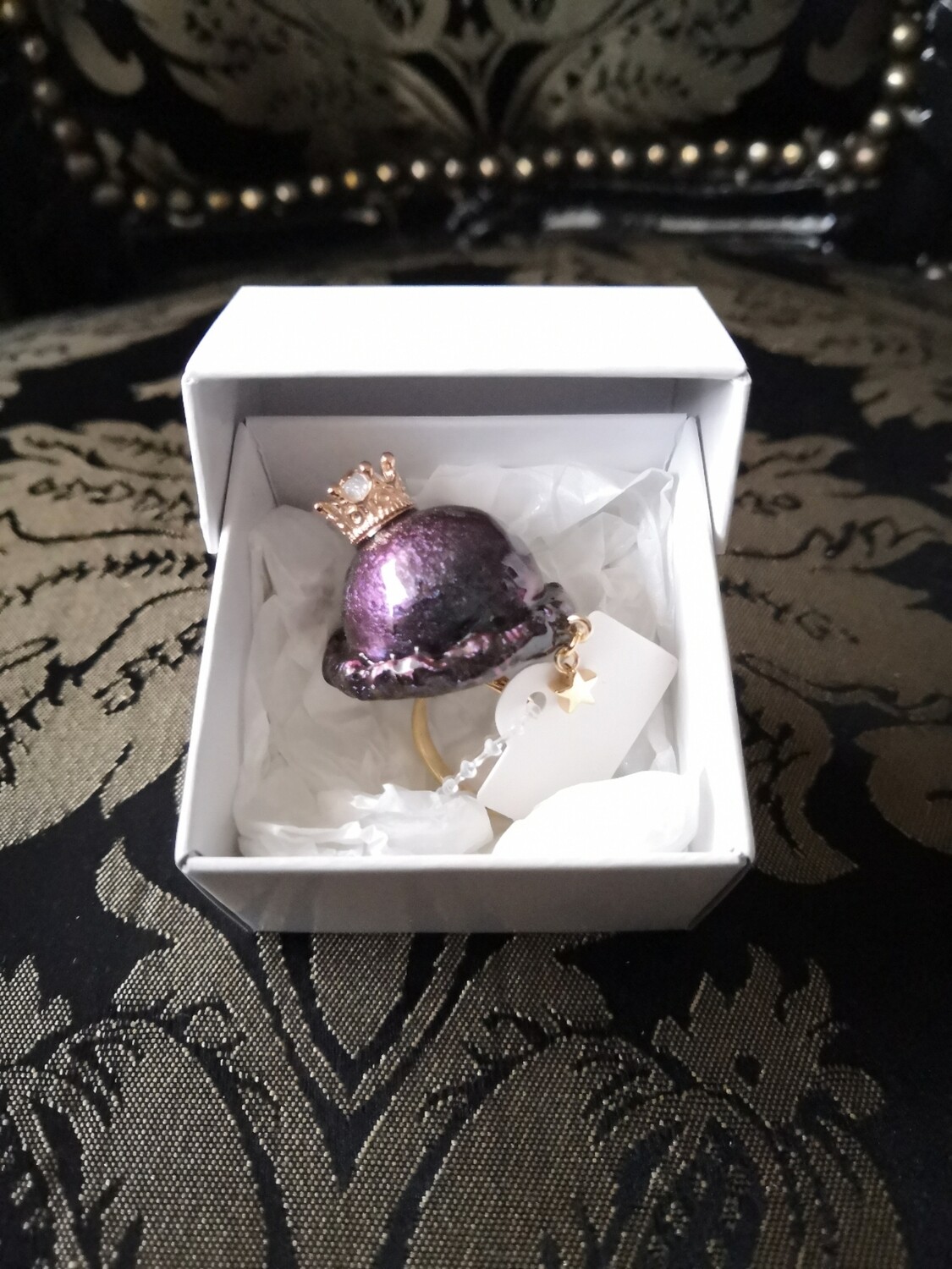 Dark Prince crown ice cream ring