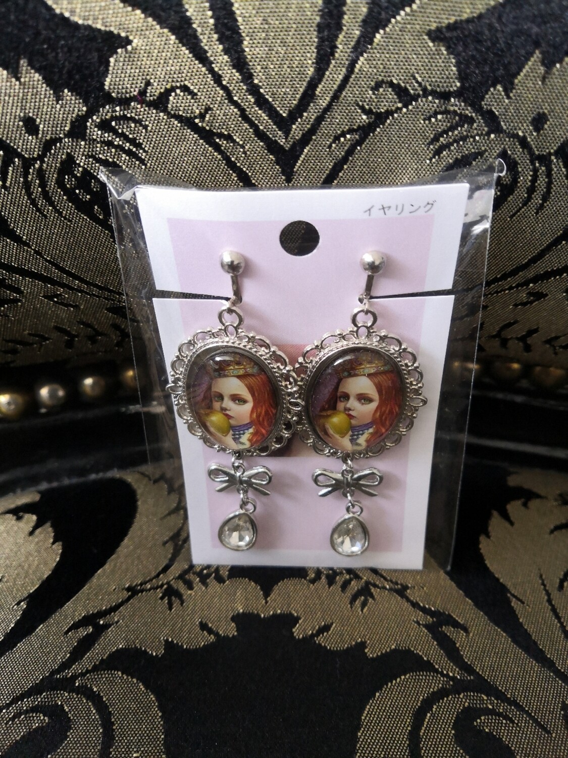 Girl portrait earring