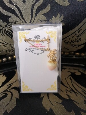 Princess Strawberry shiny ribbon necklace