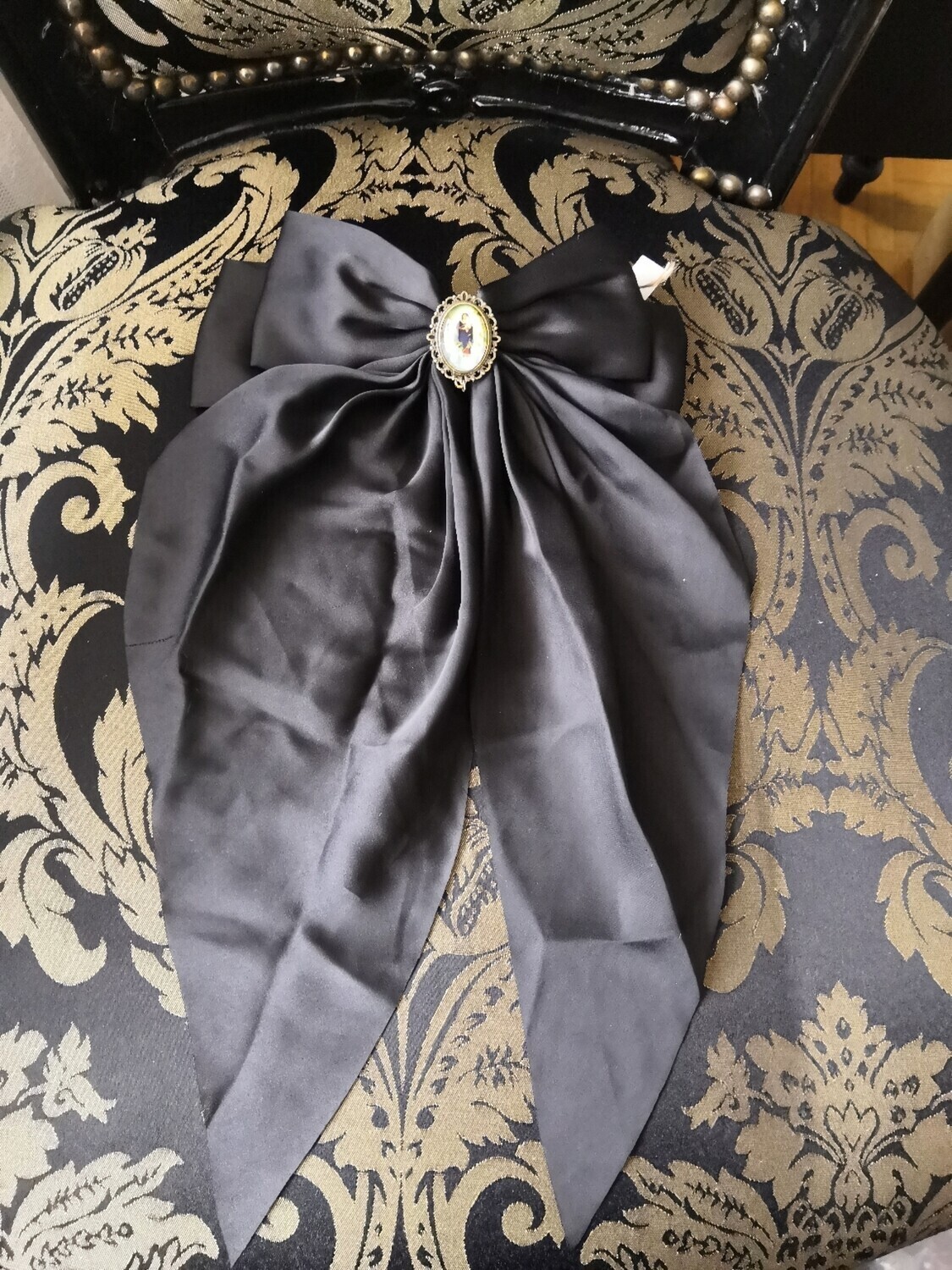 Ribbon Barette, Color: Black