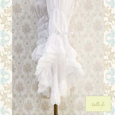 ヴァレリス　 Blossom Breeze Blouse white ヴァレリス Blossom Breeze Blouse white Vallée lys／Blossom