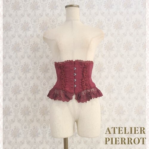 即購入⭕️ ATELIER PIERROT Frill Short Corset Frill Lace Short Corset by Atelier Pierrot