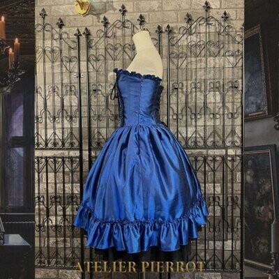 ATELIER PIERROT Bustle Corset Dress ネイビー Bustle Corset Dress