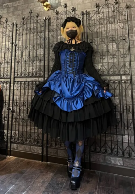 アトリエピエロ　Bustle Corset Dress Black Bustle Corset OP (2014 2nd Release) by Atelier Pierrot