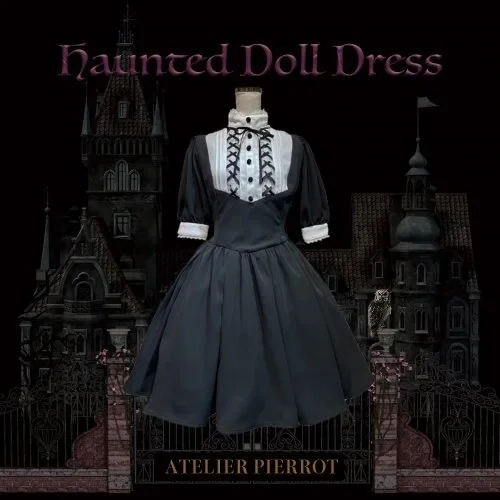 アトリエピエロのHaunted Doll Dress 黒×黒 4113574686.webp