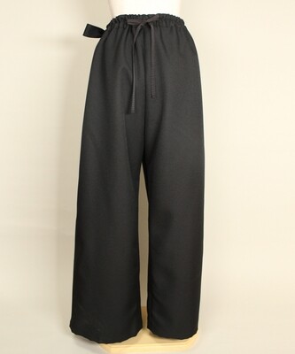Wide Pants with Tuck Ribbon