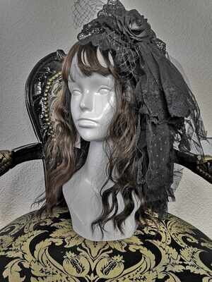 Corsage Headdress Black x black
