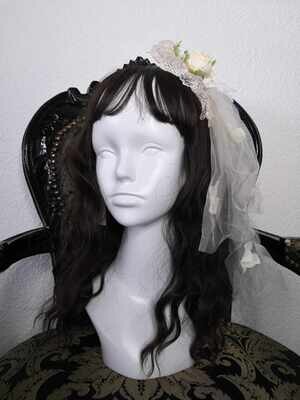 Corsage Headdress Ivory x white