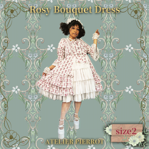 Rosy Bouquet Dress, Color: Pink
