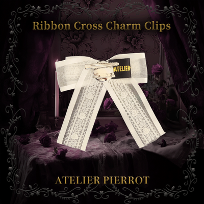 Ribbon Cross Charm Clips