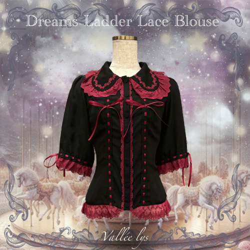 【Valléelys】ヴァレリスDreamsLadderLace Blouse Vallée lys】Dreams Ladder Lace Blouse