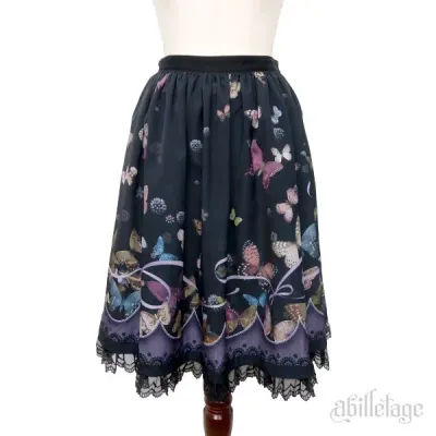 Butterfly Skirt midium Black