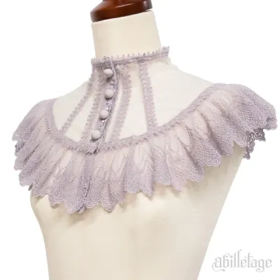 Noir Lace collar Lavender