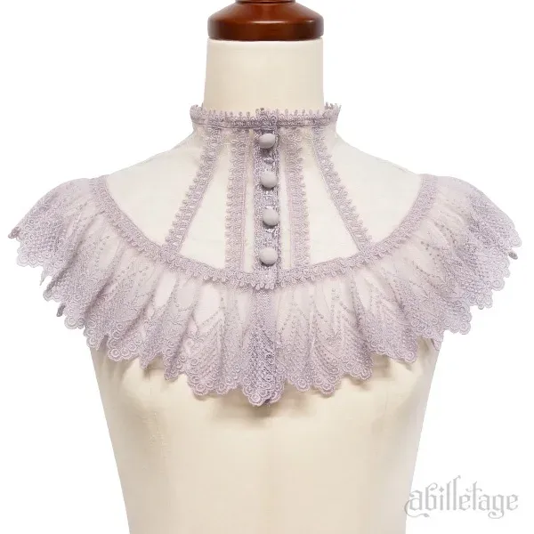 Noir Lace collar Lavender